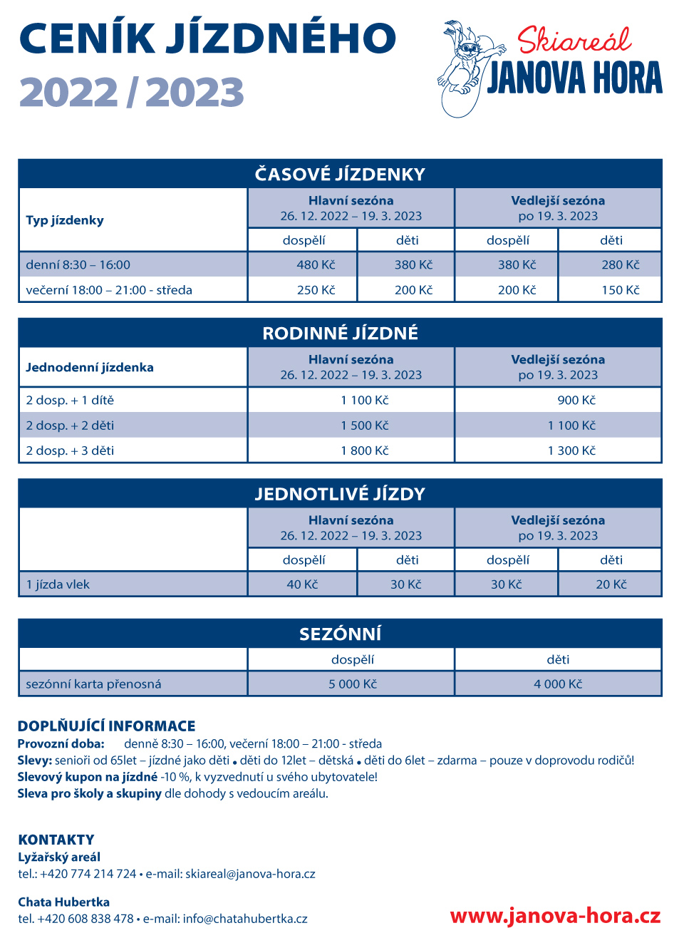 Cenik 2022/2023